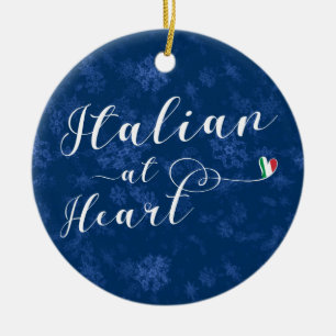 Italien Au Coeur, Ornement Arbre De Noël, Italie