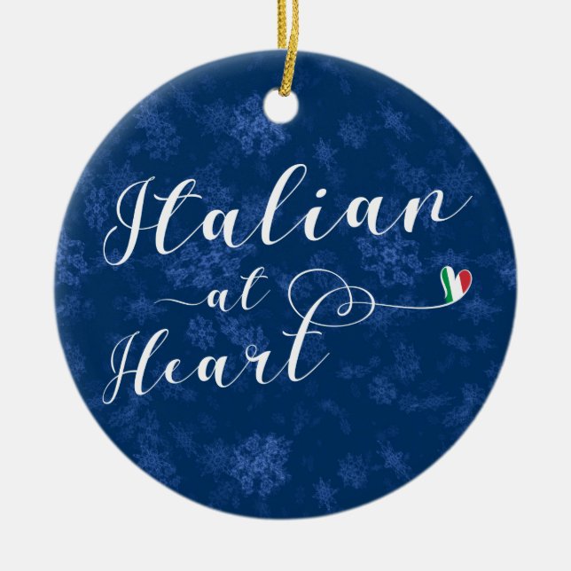 Italien Au Coeur, Ornement Arbre De Noël, Italie (Devant)