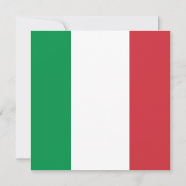 Italien - Aufforderung zur Flaggenförderung Einladung (Vorderseite)