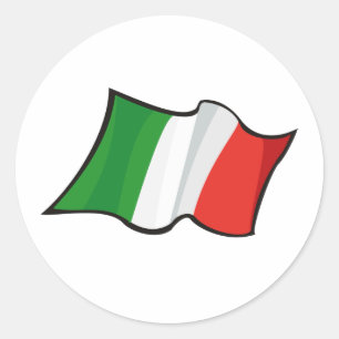 Italien-Aufkleber Runder Aufkleber