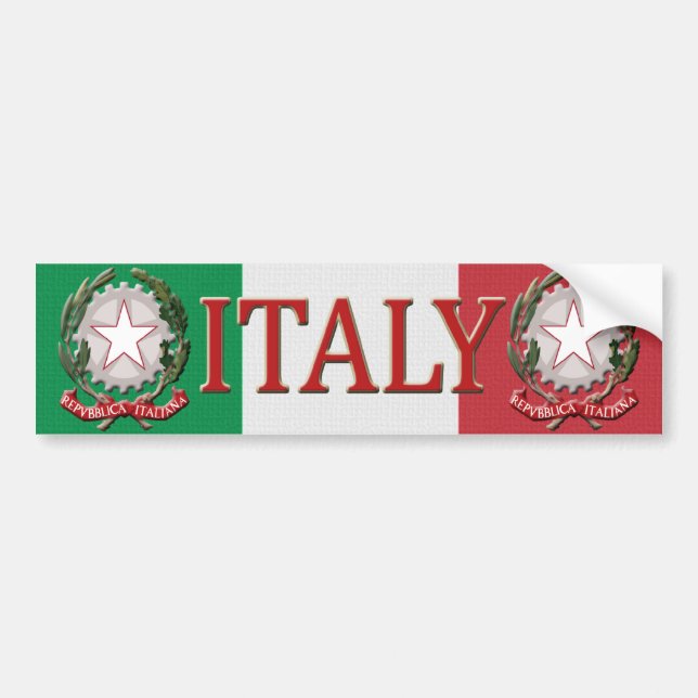 Italien-Autoaufkleber Autoaufkleber (Vorne)