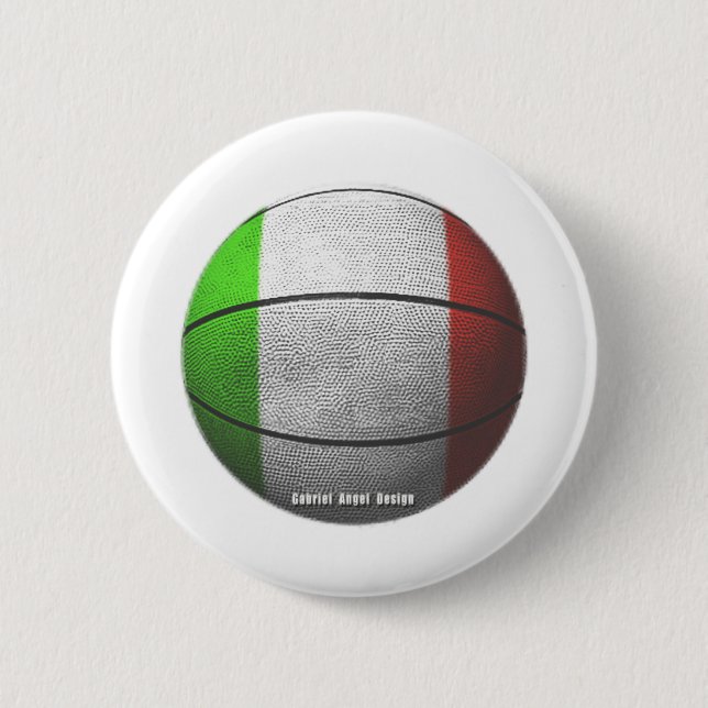 Italien Basketball Button (Vorderseite)
