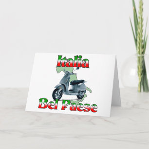Italien Bel Paese. Feiertagskarte