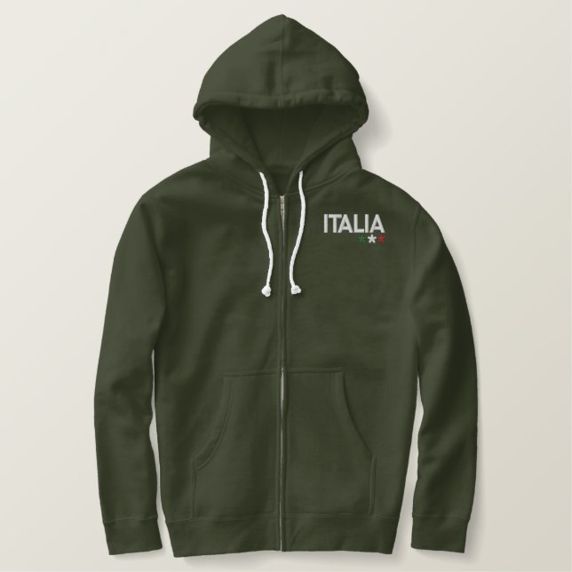 Italien Bestickter Hoodie (Design vorne)