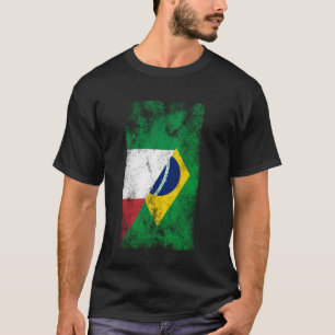 Italien Brasilien Flaggen - Italienisch Brasilien T-Shirt