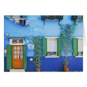 Italien, Burano. Ein farbenfrohes Haus in Burano i