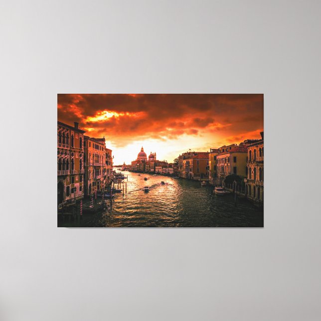 Italien - Canal Grande Canvas Print Leinwanddruck (Vorderseite)
