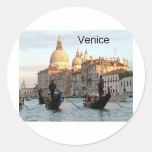 Italien - Canale Grande Venedig (St.K. Runder Aufkleber
