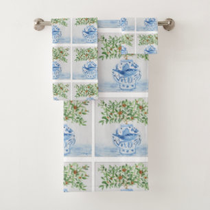 Italien Carrelage Ginger Jar Bleu Blanc