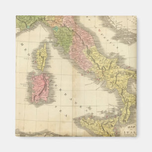 Italien Chonology Atlas Map Magnet