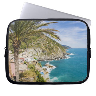 Italien, Cinque Terre, Vernazza, Hangstadt Laptopschutzhülle