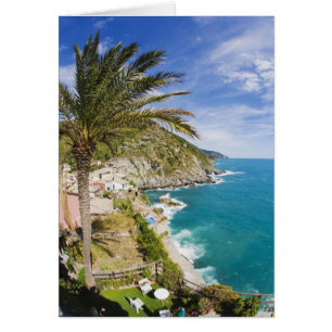 Italien, Cinque Terre, Vernazza, Hangstadt von