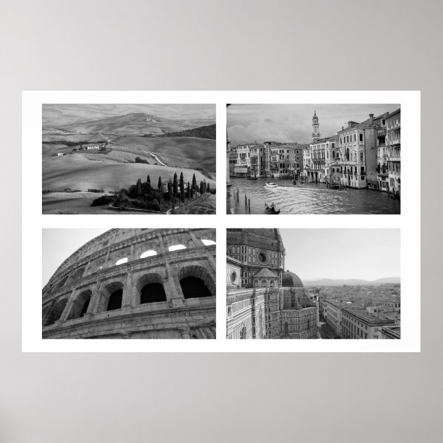 Italien Collage Poster (Vorne)