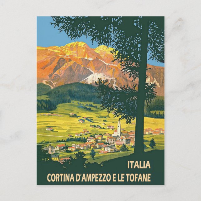 Italien, Cortina d'Ampezzo im Sommer Postkarte (Vorderseite)