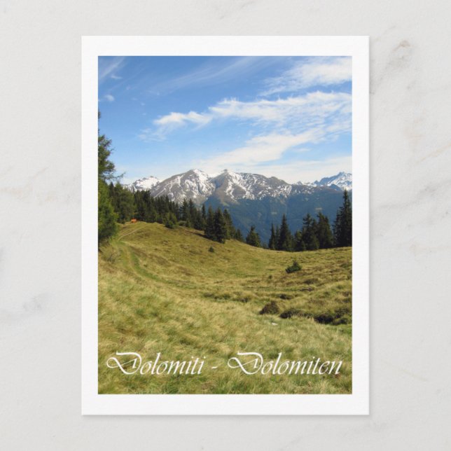 Italien, Dolomiten Postkarte (Vorderseite)