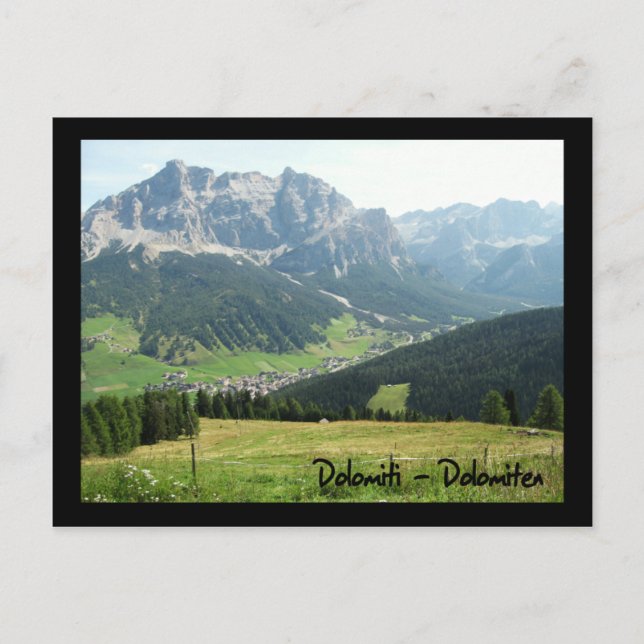 Italien, Dolomiten Postkarte (Vorderseite)