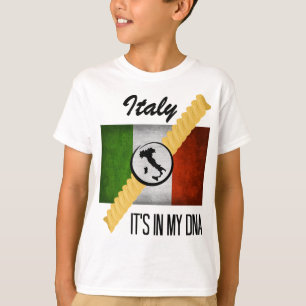 Italien Es ist in meiner DNA-Herkunft Italienische T-Shirt