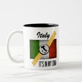 Italien Es ist in meiner DNA-Herkunft Italienische Zweifarbige Tasse