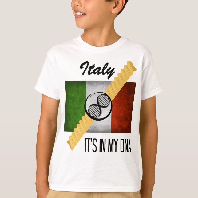 Italien Es ist in meiner DNA Molecule Italienische T-Shirt (Vorderseite)