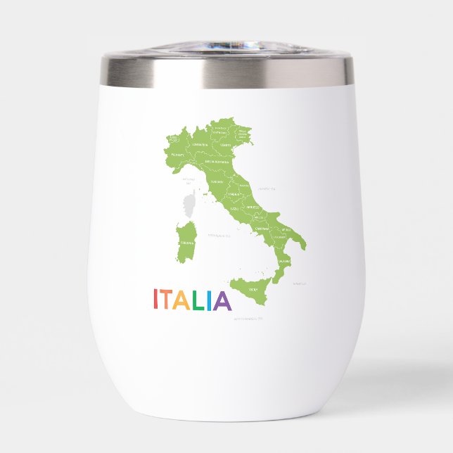 Italien Feriengeschenk WIne Glass (Vorderseite)