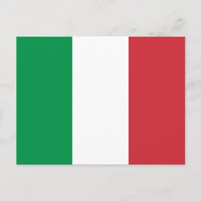 Italien Flag Postkarte (Vorderseite)