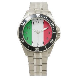 Italien-Flagge Armbanduhr