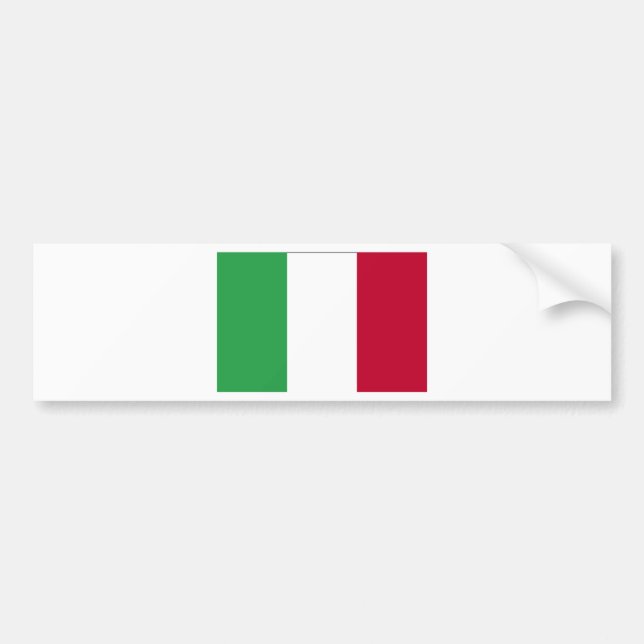 ITALIEN-FLAGGE AUTOAUFKLEBER (Vorne)