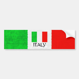 ITALIEN-FLAGGE AUTOAUFKLEBER