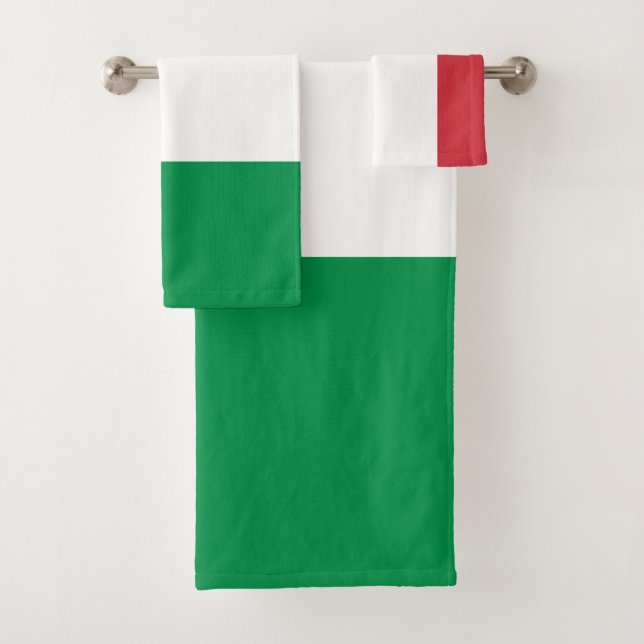 Italien-Flagge Badhandtuch Set (Insitu)