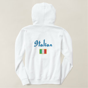Italien Flagge Bestickter Hoodie