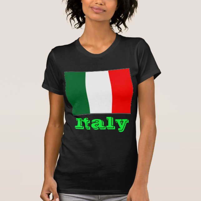 Italien-Flagge für Frauen T-Shirt (Vorderseite)