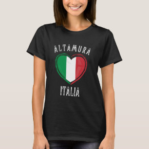 Italien-Flagge Herz Altamura Stadt T-Shirt