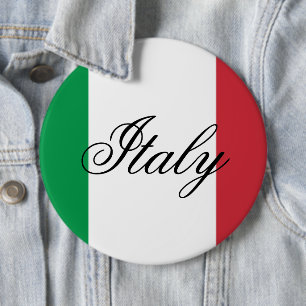 Italien-Flagge Italienischer Stolz Europa Land Button