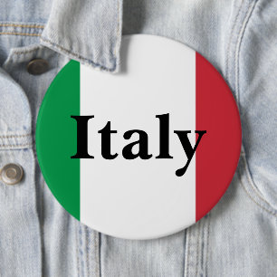 Italien-Flagge Italienischer Stolz Europa Land Button