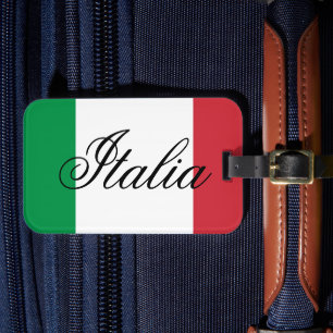 Italien-Flagge Italienischer Stolz Europa Land Gepäckanhänger