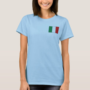 Italien-Flagge + Karte T-Shirt