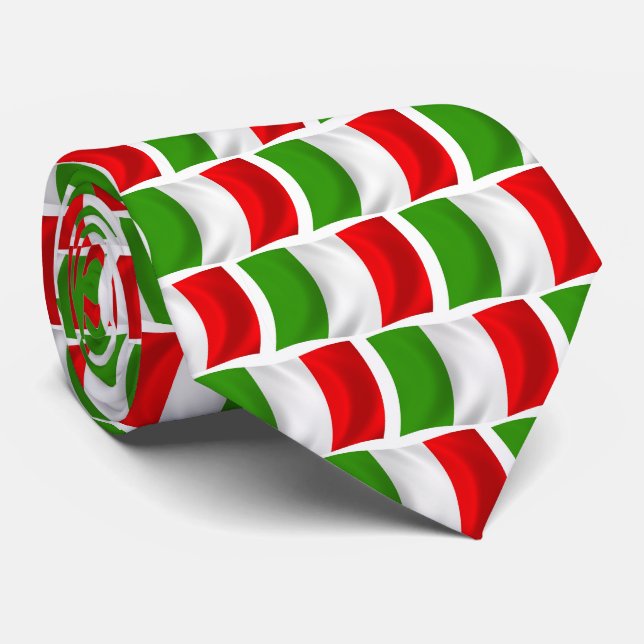 Italien Flagge Krawatte (Gerollt)