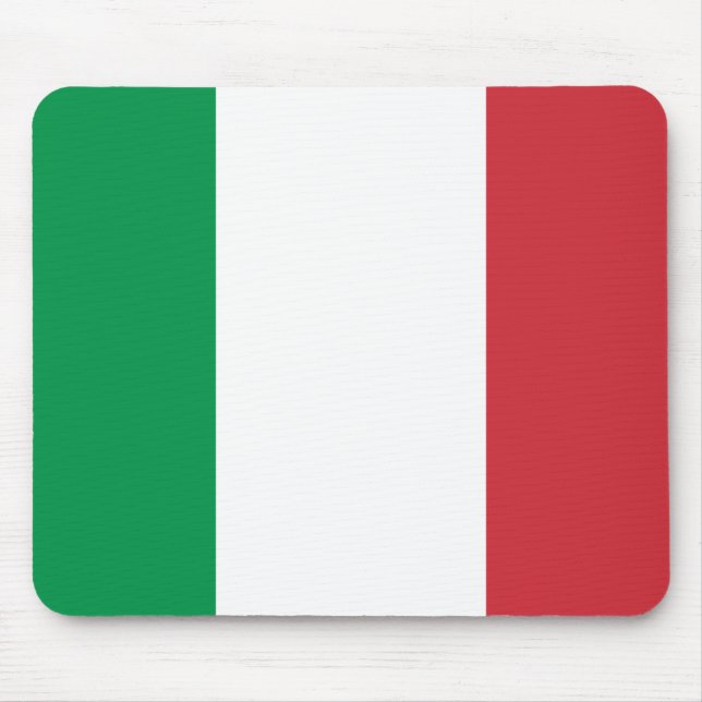 Italien-Flagge Mousepad (Vorne)