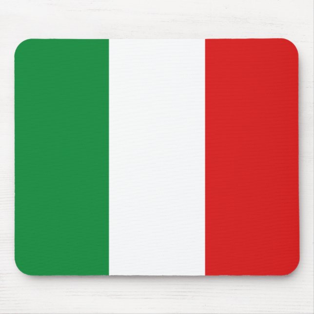 Italien-Flagge Mousepad (Vorne)