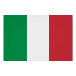 Italien Flagge Poster