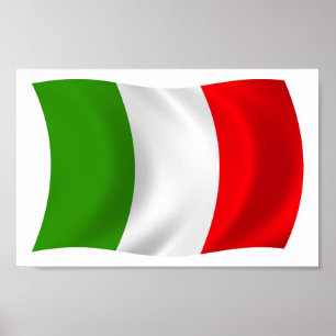 Italien Flagge Poster Druck