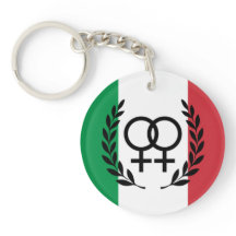 Italien Flagge Sapphisches Acryl-Symbol 