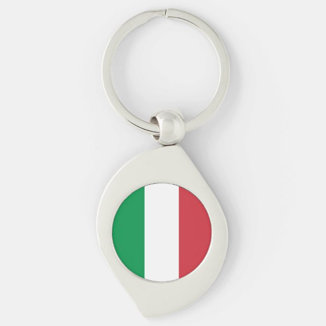 Italien-Flagge Schlüsselanhänger (Vorderseite)