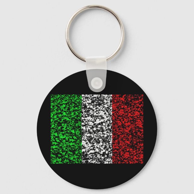 Italien - Flagge Schlüsselanhänger (Vorderseite)