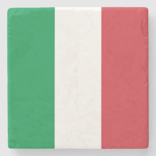 Italien-Flagge Steinuntersetzer