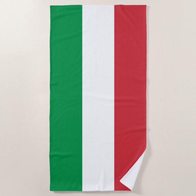 Italien-Flagge Strandtuch (Vorderseite)