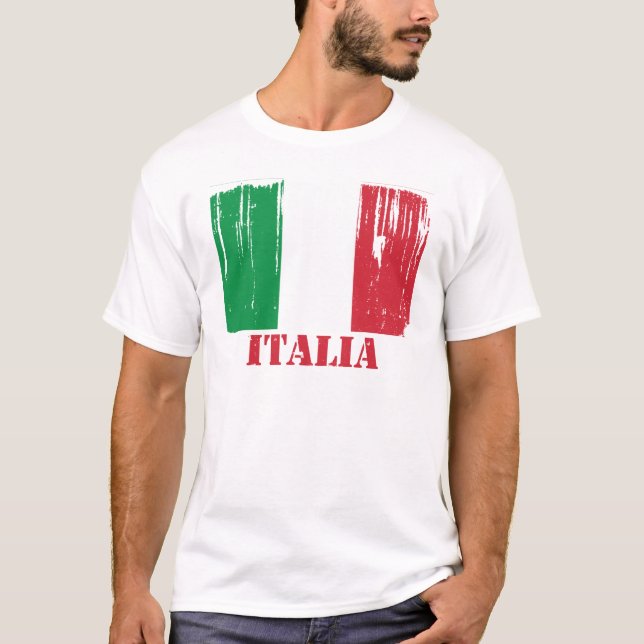 Italien-Flagge T-Shirt (Vorderseite)