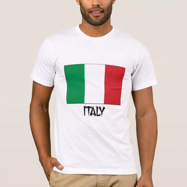 Italien-Flagge T-Shirt (Vorderseite)