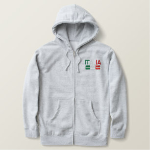 Italien-Flagge von Italien Bestickter Hoodie