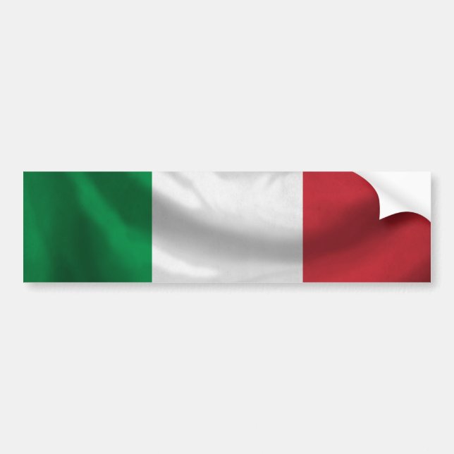 Italien-Flaggen-Autoaufkleber Autoaufkleber (Vorne)